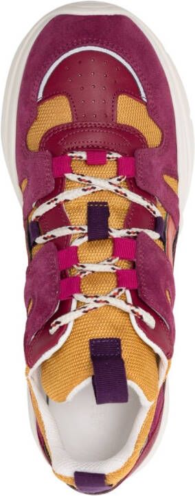 ISABEL MARANT Kindsay sneakers met vlakken Paars