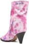 ISABEL MARANT Laarzen met tie-dye print Roze - Thumbnail 3