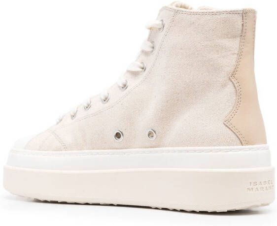 ISABEL MARANT Austen high-top sneakers Beige