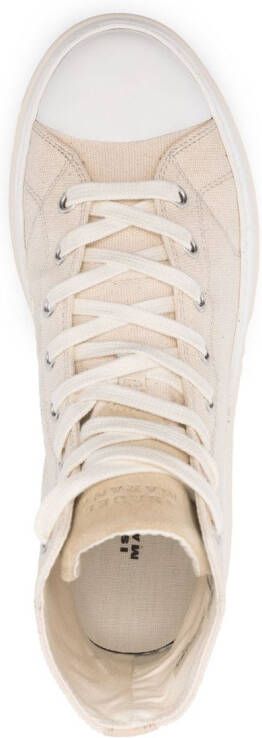 ISABEL MARANT Austen high-top sneakers Beige