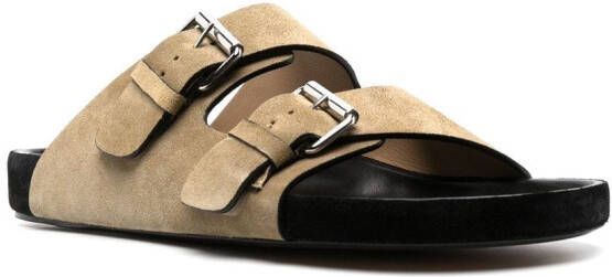 MARANT Lekson sandalen met dubbele bandjes Beige