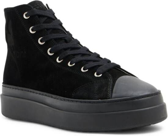 ISABEL MARANT logo-print hi-top sneakers Zwart