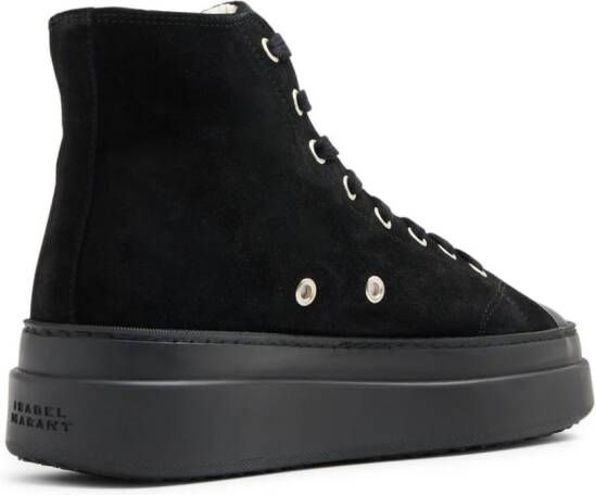 ISABEL MARANT logo-print hi-top sneakers Zwart