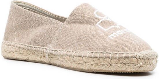 ISABEL MARANT Espadrilles met logoprint Beige