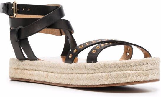 ISABEL MARANT Melyz Espadrille sandalen Zwart - Foto 3