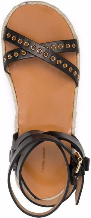 ISABEL MARANT Melyz Espadrille sandalen Zwart