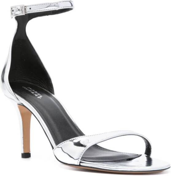 ISABEL MARANT Ailisa leren sandalen Zilver