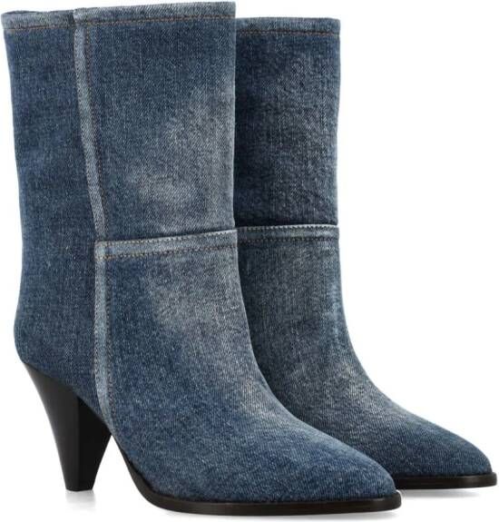 ISABEL MARANT Rouxa 75 denim laarzen Blauw