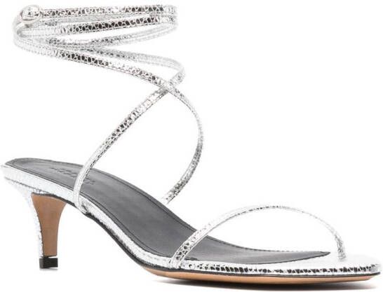 ISABEL MARANT 60 mm Aridee sandalen Zilver