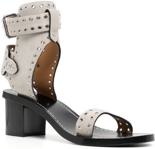 ISABEL MARANT 50 mm Jaeryn sandalen met studs Zwart