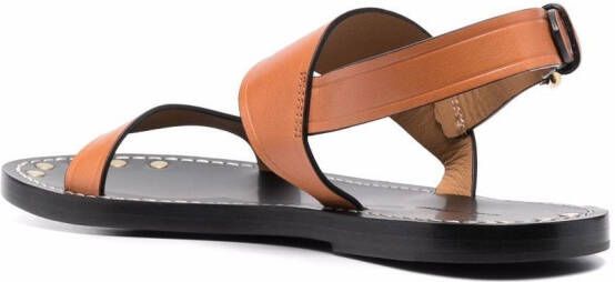 ISABEL MARANT Sandalen met studs Bruin