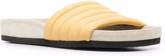 ISABEL MARANT Shellea gewatteerde slippers Geel