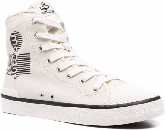 ISABEL MARANT Sneakers met logoprint Beige