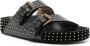 ISABEL MARANT Lennyo leren sandalen Zwart - Thumbnail 2