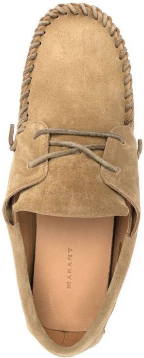 MARANT Fylan suède bootschoenen Beige