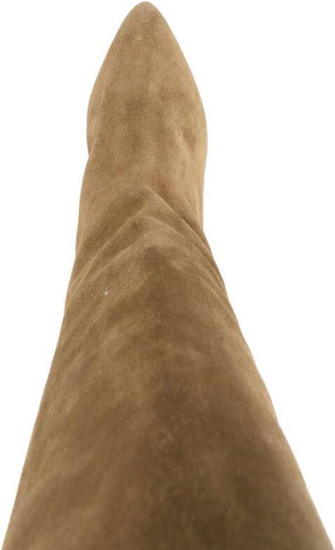 ISABEL MARANT Suède knielaarzen Beige
