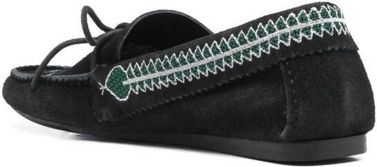 ISABEL MARANT Suède loafers Zwart