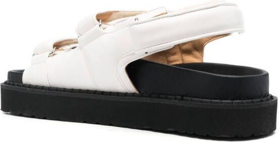 ISABEL MARANT Madee leren sandalen Wit