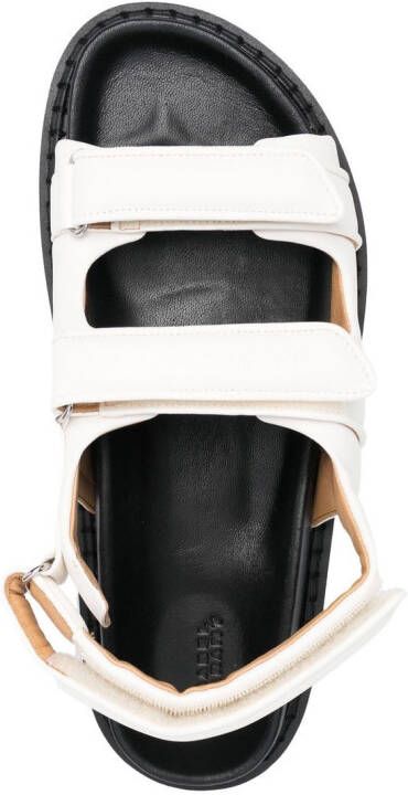 ISABEL MARANT Madee leren sandalen Wit