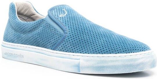 Jacob Cohën Geperforeerde sneakers Blauw