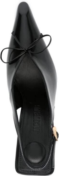 Jacquemus 100 mm Cubisto leren pumps Zwart