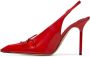 Jacquemus Abra 100 mm slingback sandalen Rood - Thumbnail 5