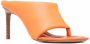 Jacquemus Asymmetrische muiltjes Oranje - Thumbnail 2