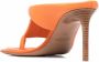 Jacquemus Asymmetrische muiltjes Oranje - Thumbnail 3