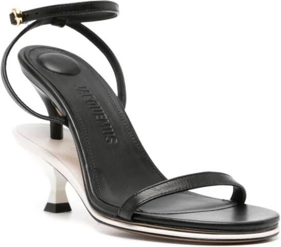 Jacquemus Les Doubles 100 sandalen Zwart