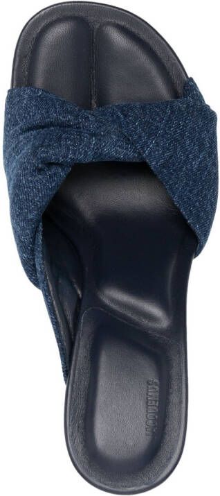 Jacquemus Les Mules Magnu 95mm sandalen Blauw