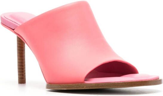 Jacquemus Les Mules Rond Carré muiltjes Roze