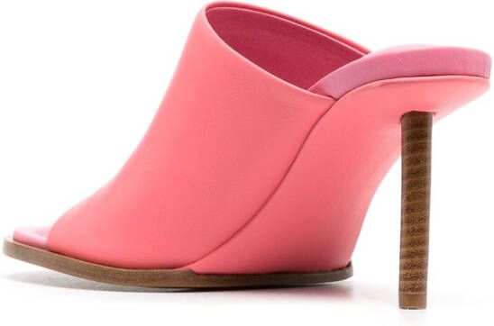 Jacquemus Les Mules Rond Carré muiltjes Roze