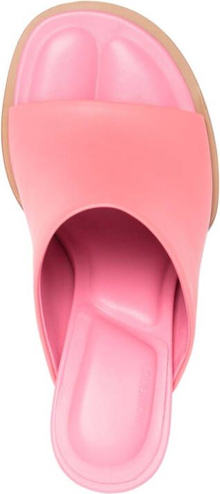 Jacquemus Les Mules Rond Carré muiltjes Roze