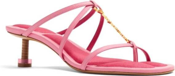 Jacquemus Les Sandales Basses Pralu muiltjes Roze