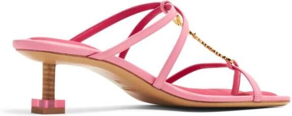 Jacquemus Les Sandales Basses Pralu muiltjes Roze