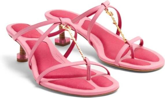 Jacquemus Les Sandales Basses Pralu muiltjes Roze