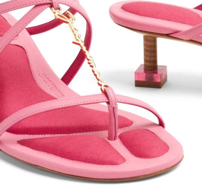Jacquemus Les Sandales Basses Pralu muiltjes Roze