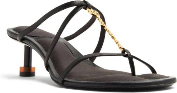 Jacquemus Les Sandales Basses Pralu muiltjes Zwart