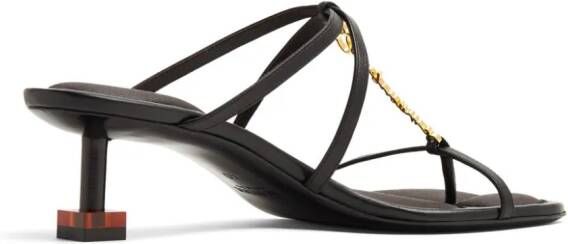 Jacquemus Les Sandales Basses Pralu muiltjes Zwart
