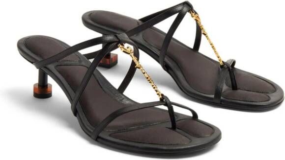 Jacquemus Les Sandales Basses Pralu muiltjes Zwart