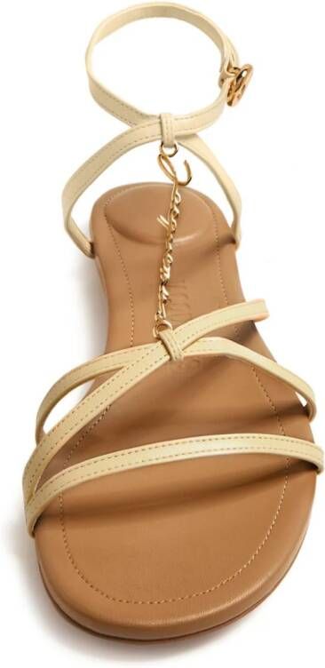 Jacquemus Les sandales Pralu leren sandalen Beige