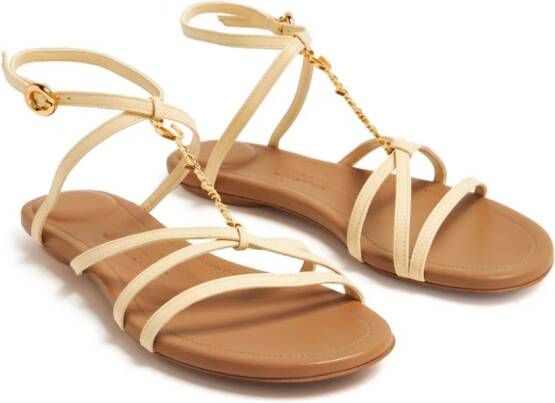 Jacquemus Les sandales Pralu leren sandalen Beige