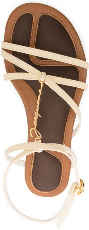 Jacquemus Les Sandales Pralu sandalen Beige