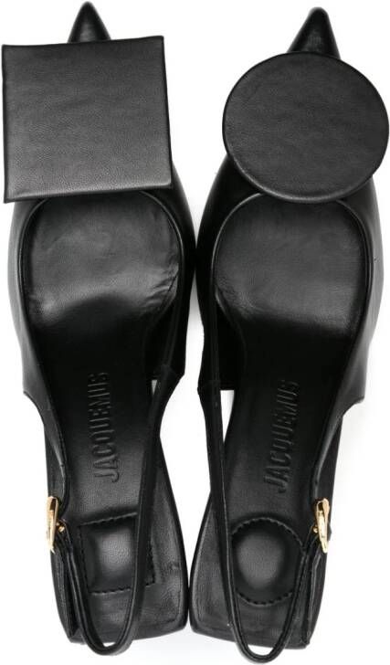 Jacquemus Les Slingbacks Duelo Hautes 80mm pumps Zwart