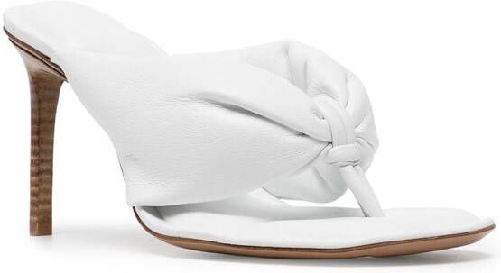 Jacquemus Nocio geknoopte sandalen Wit