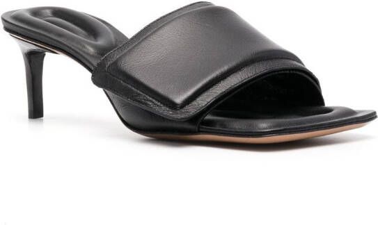 Jacquemus Piscine sandalen met vierkante neus Zwart