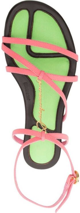 Jacquemus Pralu sandalen met bandjes Roze