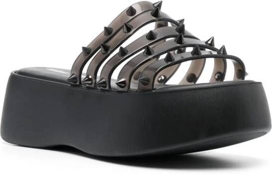 Jean Paul Gaultier x Melissa 60 mm Punk Love Becky sandalen met plateauzool Zwart