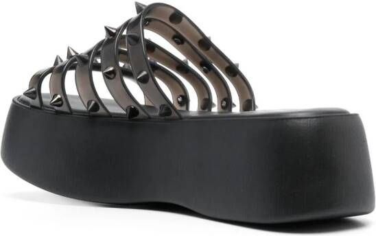 Jean Paul Gaultier x Melissa 60 mm Punk Love Becky sandalen met plateauzool Zwart