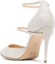 Jennifer Chamandi Enrico leren pumps Zilver - Thumbnail 3